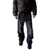 Men's Clothing 16oz Selvedge Denim Jeans – Heavyweight Triple-Stitch Construction, Black (Vintage Wash, Straight Cut, No-Stretch Cotton, M-XXL)_mkmklike.com