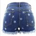 SC Women's High-Waisted Tassel Star Print Shorts European American Style Denim Clothing for Ladies_mkmklike.com