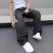 New American Hot-selling Retro Washed Old Straight Loose Jeans Men's Street Wide-leg Casual Versatile Floor-mopping Trousers_mkmklike.com