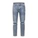 Men's Whiskered Jeans Trendy Hip Hop Hand Drawn Splatter Removal All Season Versatile Trousers New_mkmklike.com