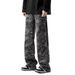 American Camouflage Tooling Jeans Men's Loose High Street Hiphop Straight Pants Trendy Brand Large Size Wide Leg Sports Trousers_mkmklike.com