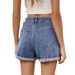 Women's Clothing Washed Versatile Cherry Embroidered Denim Shorts Hot Pants_mkmklike.com