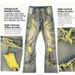 Men's Distressed Ripped Flared Jeans With Fringe Detailing Stretch Denim Pants New Arrival_mkmklike.com