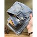 Men's Clothing Men's Ripped And Patched Denim Shorts Trendy Summer Lightweight Patchwork Cargo Style With Multiple Pockets Five Point Length_mkmklike.com