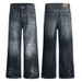 Men's Distressed Tie-Dye Jeans – Slim Fit Micro Flare Vintage Blue Denim Pants (XS-2XL)_mkmklike.com