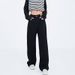High-waisted Fleece-lined Black Straight-leg Jeans Women, Autumn Winter, Plus Size, For Pear-shaped Body Types, Loose_mkmklike.com