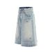 Men's Clothing Summer Washed Blue Retro High End Worn Design Men's Loose Cropped Jeans_mkmklike.com
