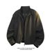 Cleanfit Deconstructed Three-proof For Men, Spring Trendy American-style Short Workwear Jacket With Stand-up Collar,_mkmklike.com