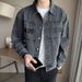Stylish Versatile Denim For Men Spring Autumn Ins Trend Brand Japanese Workwear Retro Trendy Casual Washed Jacket_mkmklike.com