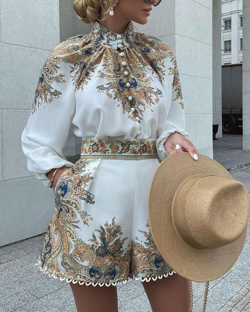 Women's Clothing women's fashion print suits_mkmklike.com