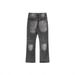 Men's Clothing Retro Vintage Washed Black 646 Flared Jeans_mkmklike.com
