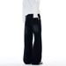 Men's Deconstructed Wide-Leg Jeans – High Street Vintage Distressed Denim With Patchwork Details, Relaxed Fit For Urban Streetwear_mkmklike.com