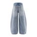 Fit Denim Scimitar Men's Punk Street Style Vintage Washed Loose Wide-Leg Casual Versatile Long Pants_mkmklike.com
