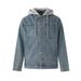 Northfold MYQ Two-Piece Hooded Denim Jacket Men, Loose Casual Top For Autumn, Korean Style Commuting Retro Outfit_mkmklike.com