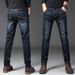 Woven Autumn Winter Stretch Men Straight Loose Casual Plus Size Middle-aged High Waist New Tang Jeans Work Pants_mkmklike.com