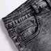 Men's Clothing Classic Simple Fried Snowflake Stretch Skinny Jeans Slim Fit Stretch Jeans With Snow Wash - Classic & Versatile For Everyday Wear_mkmklike.com