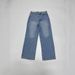 Men's & Women's Vintage Light Blue Distressed Jeans | Relaxed Straight-Leg Denim Pants | American Retro Washed Blue Vibe | S/M/L/XL_mkmklike.com