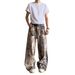 Men's Stretch Denim Jeans - Relaxed Fit Straight Leg Pants With Comfortable Elastic Waist, Classic Grey Wash For Casual Everyday Wear_mkmklike.com