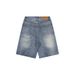 Men's Clothing Deconstructed Washed Distressed Workwear Denim Shorts For Men And Women Retro Loose Straight Shorts_mkmklike.com