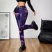 Women's Clothing New Style Washed Creative Tie Dyed High Waist Elastic Hip Lifting Versatile Ladies Denim Trousers_mkmklike.com