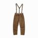 Pure American Retro Overalls For Men, Straight-Leg British Style, Vintage Chinese Style Corduroy Suspender Pants, Autumn And_mkmklike.com