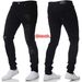 Men's Clothing new denim men's pants foreign trade hole trend black slim high waist jeans for men_mkmklike.com