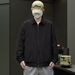 Spring And Autumn Men's Hong Kong Style Handsome High-End Workwear American Retro High Street Loose Trendy Turn-Down_mkmklike.com