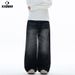 Men’s Distressed Black Washed Jeans – Loose Fit High Street Vintage Denim (Sizes S-2XL)_mkmklike.com