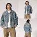 Men's Clothing High End Yellow Mud Dyed Heavy Denim Jacket Outerwear Men's Autumn And Winter New Street Fashion Denim Clothes_mkmklike.com