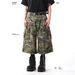 Men's Clothing Destruction Camouflage Pants Men And Women Summer New Fashion Brand Workwear Seven Point Shorts_mkmklike.com