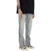 Nordmann European And American Style Yellow Mud Dyed Light Washed Vintage Zipper Jeans Elastic Straight Loose Long Pants For Men_mkmklike.com