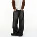 MTLCLOTHES Men's Graffiti Print Jeans - Loose Fit Streetwear Denim Pants With Artistic Splatter Design, Comfortable & Stylish For Casual Wear_mkmklike.com