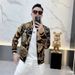 Spring And Autumn New European Style Brand Internet Celebrity Heavy-Duty Printed Jacket Men's Fashion Slim Fit Casual_mkmklike.com