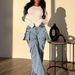 Women's Clothing Stretch Denim Multi-Wear Shorts And Trousers For Women Detachable Fashion Clothing For Formal & Casual For Women_mkmklike.com