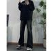 Nordmann American Style Gradient Flared Jeans For Men, Autumn Winter Trendy Brand, Straight Casual Pants, Loose Fit, Cool Street_mkmklike.com
