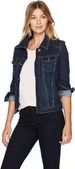 Women's Slim Fit Denim Jacket - Stretch Comfort Short Cropped Coat With Long Sleeves & Classic Collar_mkmklike.com
