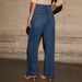 High Waist Straight Leg Jeans For Women - Classic Stretch Denim Pants (Light Blue/Dark Blue/Black) | Office & Casual Versatility_mkmklike.com