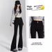 2025 Spring Summer New Flared Jeans Women's Bootcut Pants Slim Fit Versatile Stretch High Waist Floor-Length Bell-Bottom_mkmklike.com