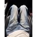 Men's Lightning Ripped Jeans Summer Thin Straight Leg Loose High Street Cool And Stylish Slightly Flared Trendy Brand Pants_mkmklike.com