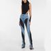 Niche Design Deconstruction Style Contrast Color Jeans For Women Sexy Hot Girl Slim Long Legs High Waist Trousers_mkmklike.com