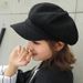 Hot Sale Autumn Hats for Solid Plain Octagonal Newsboy Cap Men Ladies Casual Wool Hat Winter Beret Women Painter Caps_mkmklike.com