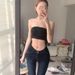 Deadly V Waist Fixed Hip Enhancing Flared Jeans Blue Black for Women Pear Shaped Figures Perfect Waist to Hip Ratio_mkmklike.com