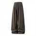 Men's 3D Pleated Casual Pants – Lightweight Loose Fit Straight Leg Trousers, Retro Minimalist Style (Black/Rice Gray/Brown, M-XXXL)_mkmklike.com