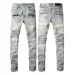 Mens Jeans For Guys Rip Slim Fit Skinny Man Pants Orange Star Patches Wearing Biker Denim Cult Stretch Motorcycle Trendy_mkmklike.com