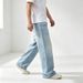 Men's Classic Straight-Leg Jeans – Vintage Washed Denim With Cat Whiskers, All-Season Stretch Comfort (Minimalist, Timeless, Versatile)_mkmklike.com