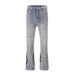 Washed Vintage Jeans For Men, Ins High Street American Design, Niche Patchwork Deconstructed Loose Straight Pants_mkmklike.com