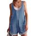 Women's Clothing Summer Loose Fit Denim Overalls Shorts For Women European And American Style_mkmklike.com