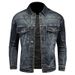 Loom 2023 Autumn Multi-Pocket Line Sense Turn-Down Collar Denim Jacket Niche Versatile European Style Coat For Men DT79330_mkmklike.com