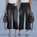 Women's Clothing Relaxed Wide-Leg Jeans For Women - Mid Rise, Stretch Denim, 9/10 Length In Classic & Trendy Colors (Black/White/Army Green)_mkmklike.com
