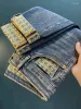 Designer Men's Jeans Spring Trendy For End Light Luxury Design Fashion High Quality Thousand Grids Print Elastic Casual_mkmklike.com